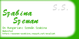 szabina szeman business card