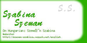szabina szeman business card